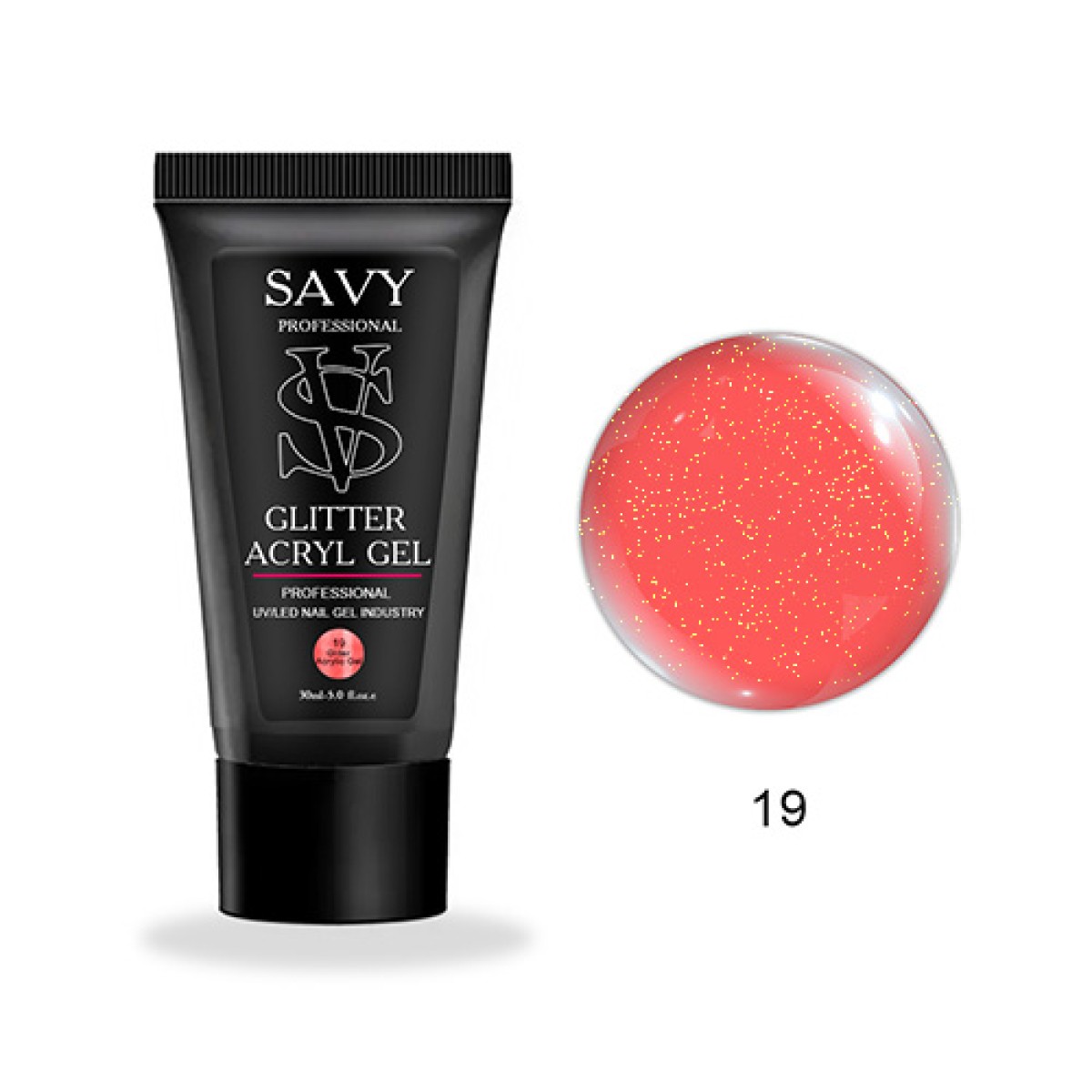 Acryl Gel Shimmer, 30 ml, SavyProfessional Nr.19 | Savy Professional