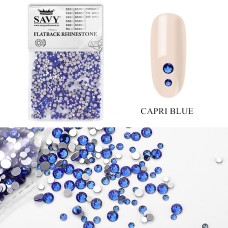 Cristale de unghii din sticla, Nr2, Capri Blue, 1440 buc