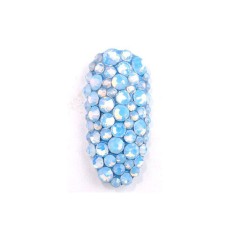Cristale de unghii diverse marimi, Opal Blue, 350buc