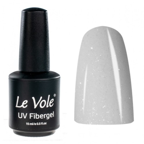 Base Coat UV de unghii, 15 ml, Le Vole Fibergel Shimmer Milky