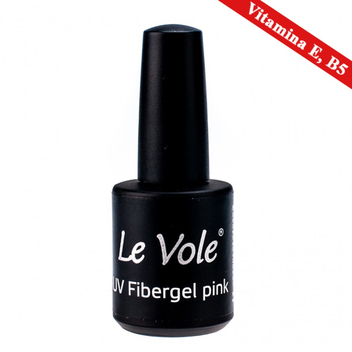 Base Coat UV de unghii, 15 ml, cu Vitamina B5 si E, Le Vole Fibergel Pink | Savy Professional