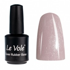 Base Coat UV de unghii, 9 ml, Le Vole Cover Rubber Base Shimmer Pink