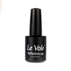 Finish UV de unghii, 9 ml, cu sclipici argintiu, Le Vole Reflective Top