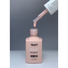 Base coat UV de unghii, 12 ml, Nude Base Strong Macks 20