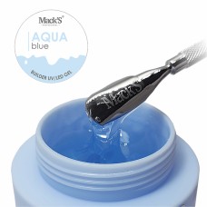 Gel de unghii UV/LED, 50 g, pentru constructie, Macks Aqua Blue Builder