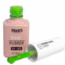 Base coat UV de unghii, 12 ml, Rubber Base Color Macks 101