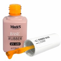 Base coat UV de unghii, 12 ml, Rubber Base Color Macks 91