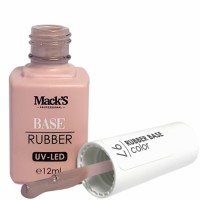 Base coat UV de unghii, 12 ml, Rubber Base Color Macks 97