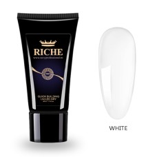Polygel de unghii alb, 30 g, Riche White