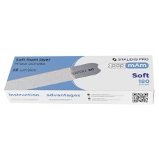 Set rezerve PAPMAM albe pentru pila MBE-20 pe baza moale, Staleks, Abrazivitate-180